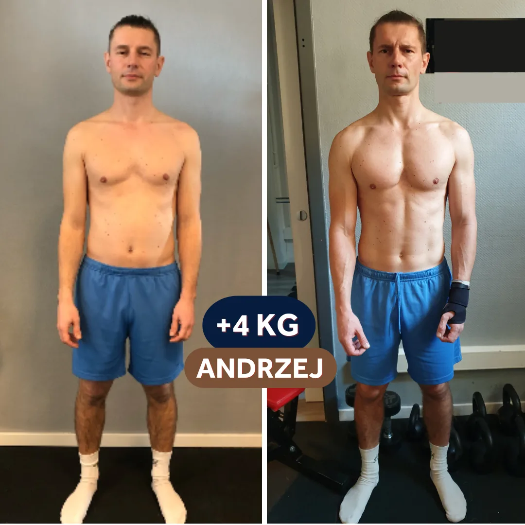 Andrzej - +4 kg i większa masa mięśniowa